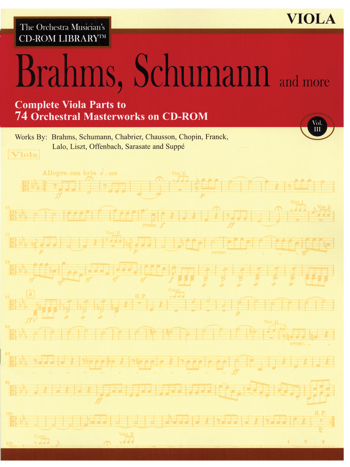 Brahms, Schumann & More - Volume 3(The Orchestra Musician's CD-ROM Library)