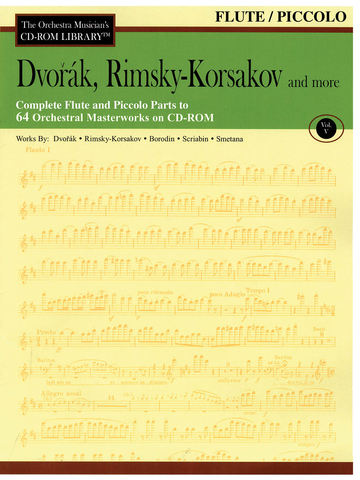 Dvorak, Rimsky-Korsakov and More – Volume 5(The Orchestra Musician’s CD-ROM Library – Flute)