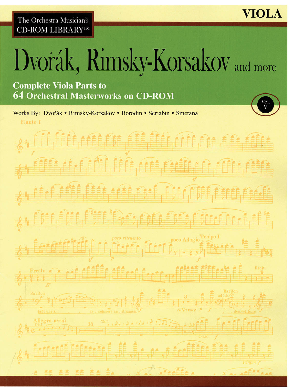 Dvorak, Rimsky-Korsakov and More - Volume 5(The Orchestra Musician's CD-ROM Library - Viola)