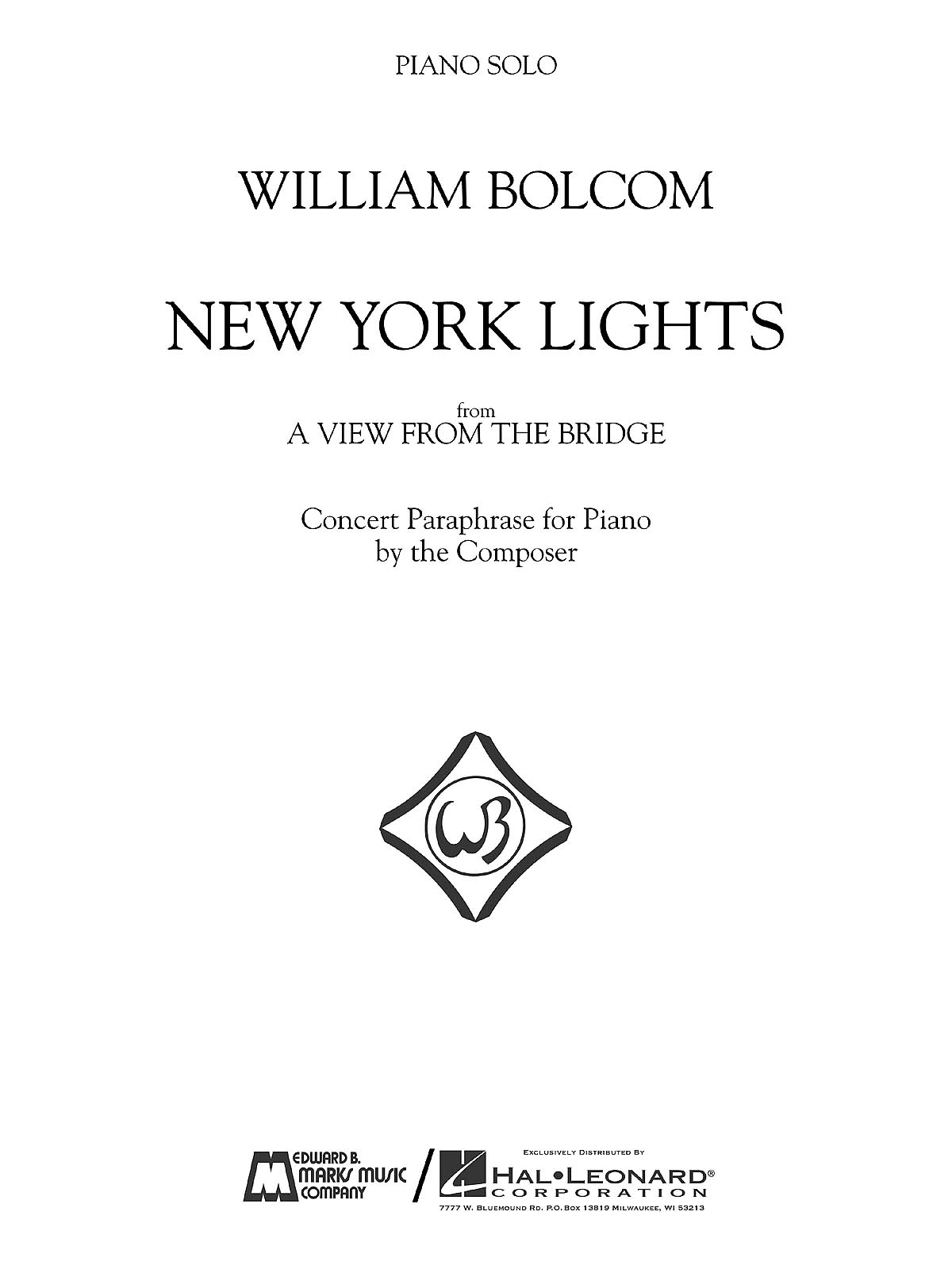 New York Lights(Piano Solo)