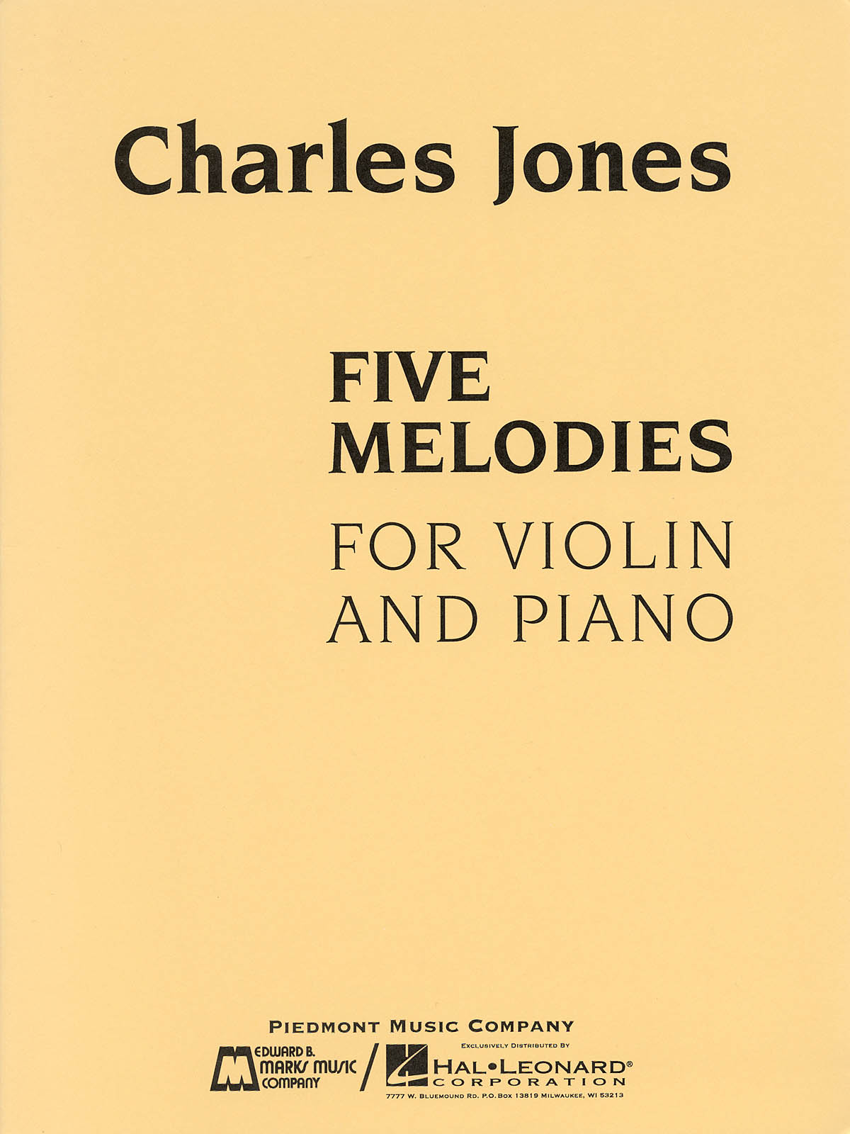 Five Melodies for Violin and Piano