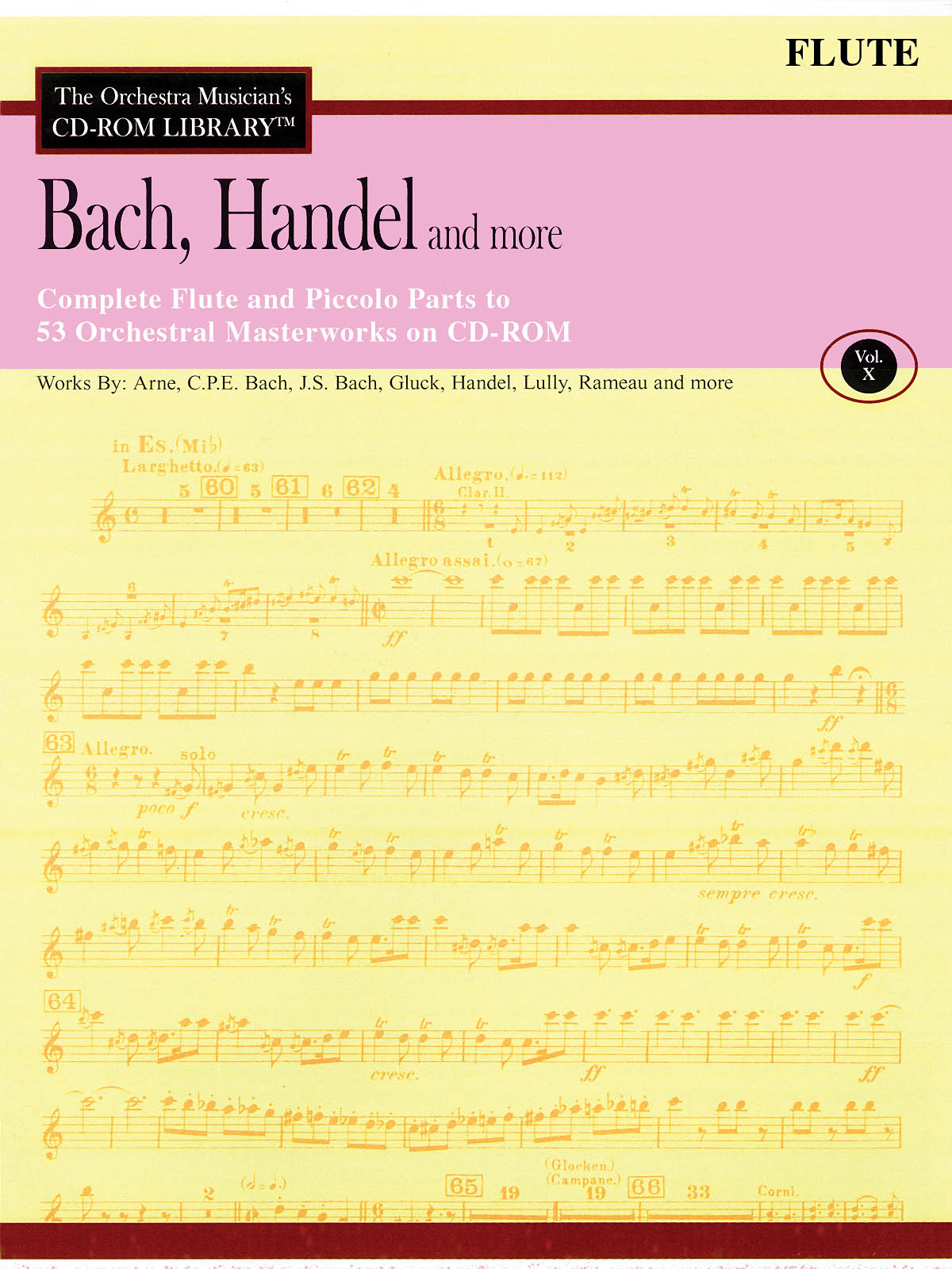 Bach, Handel and More – Volume 10(The Orchestra Musician’s CD-ROM Library – Flute)