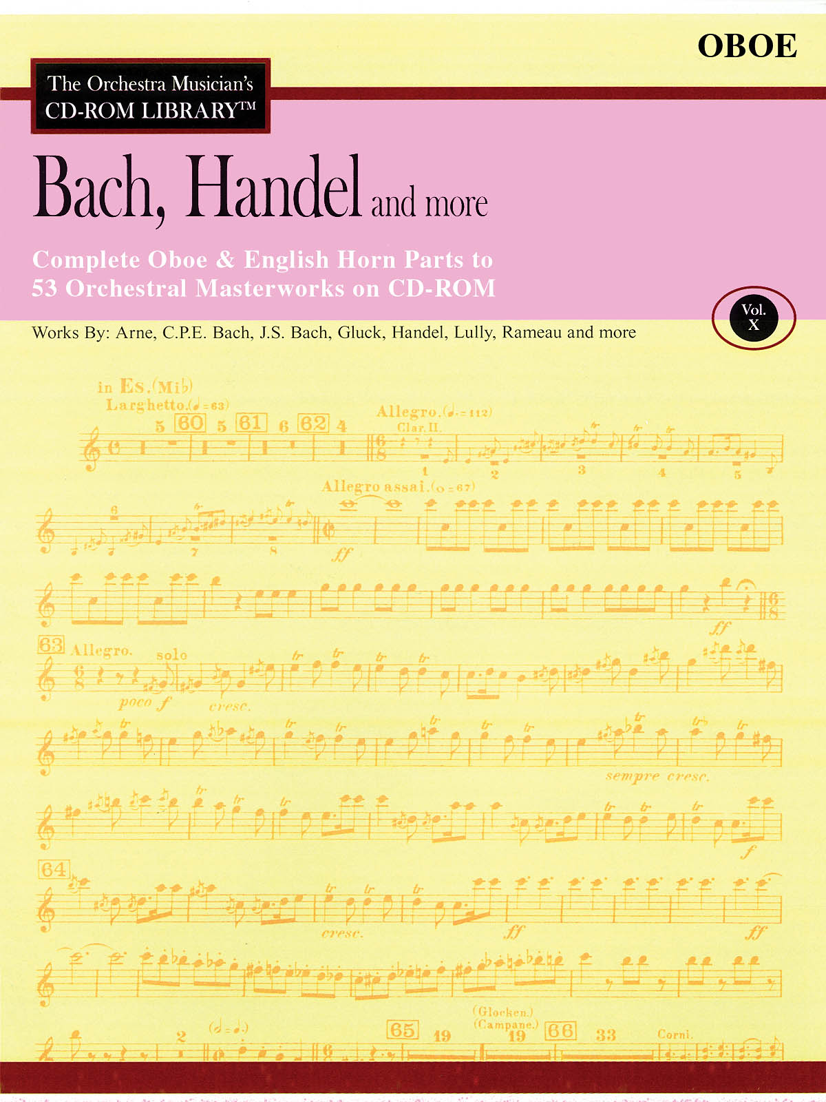 Bach, Handel and More - Volume 10(The Orchestra Musician's CD-ROM Library - Oboe)