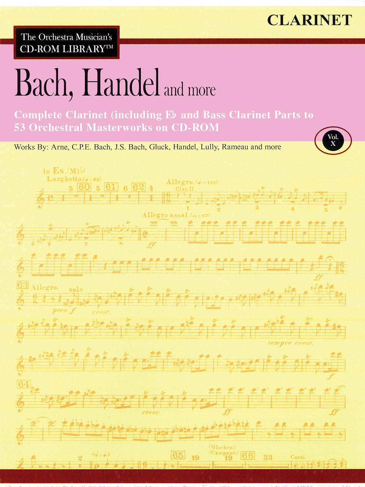 Bach, Handel and More - Volume 10-Clarinet(The Orchestra Musician's CD-ROM Library)