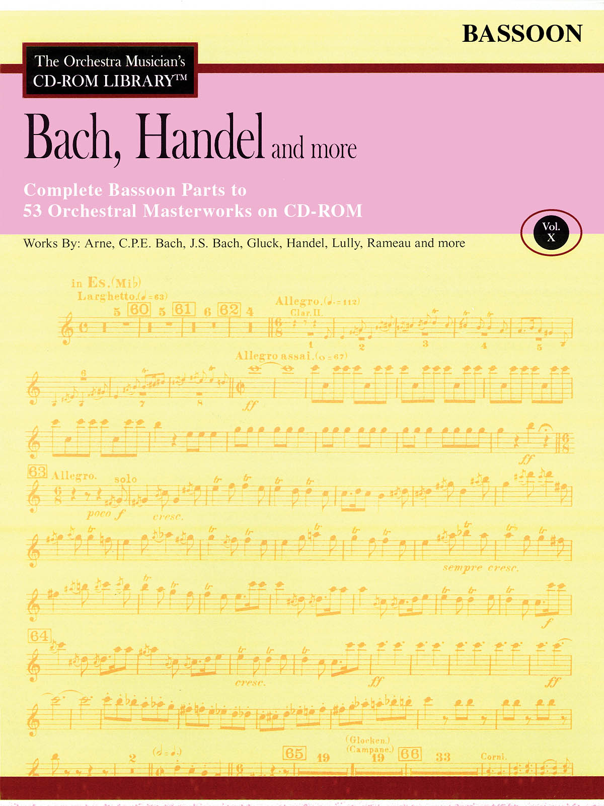 Bach, Handel and More - Volume 10(The Orchestra Musician's CD-ROM Library - Bassoon)