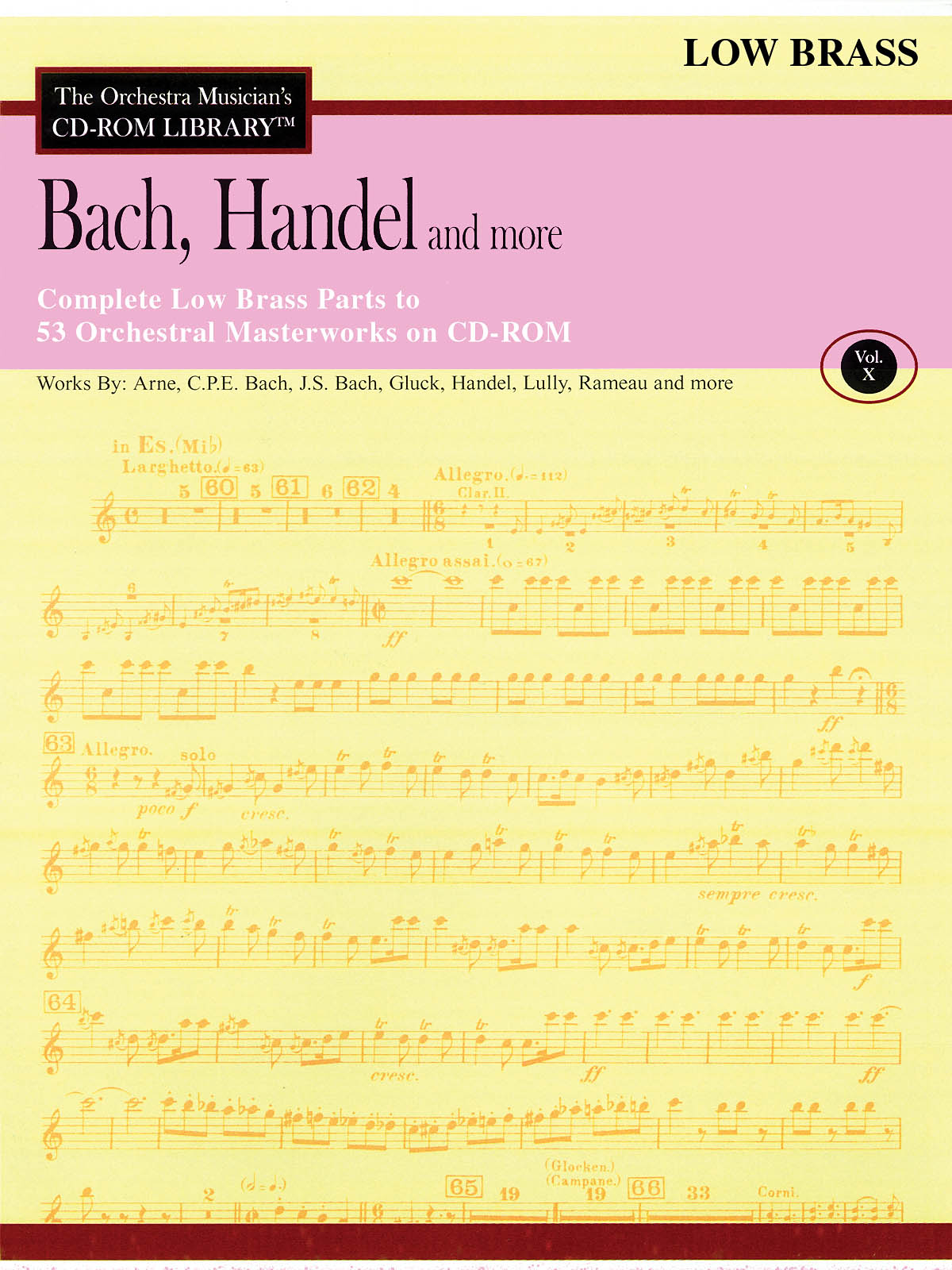 Bach, Handel and More - Volume 10(The Orchestra Musician's CD-ROM Library)