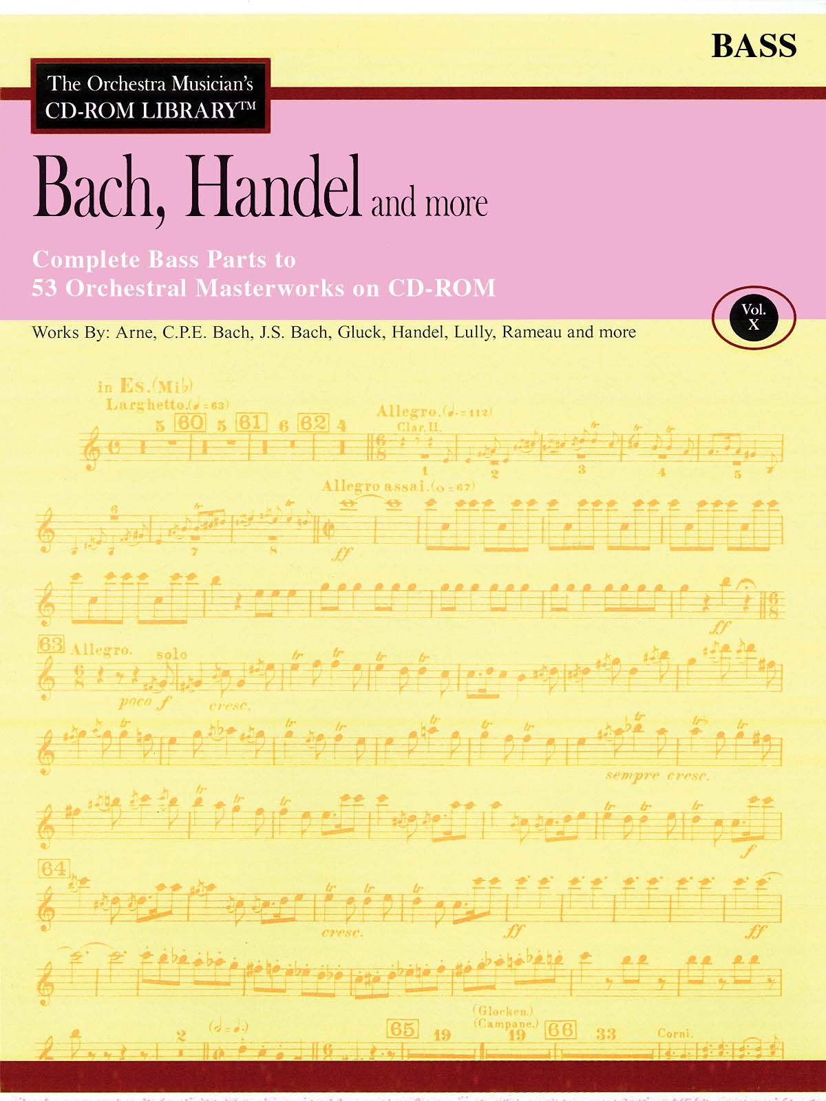 Bach, Handel and More - Volume 10(The Orchestra Musician's CD-ROM Library - Double Bass)