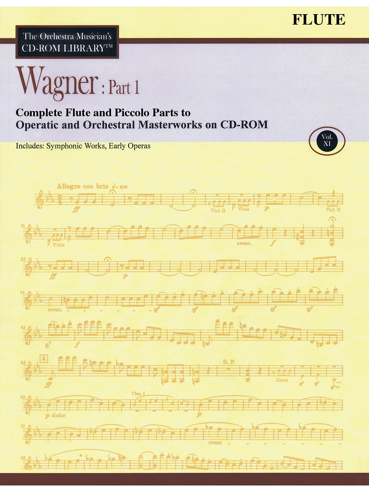 Wagner: Part 1 – Volume 11(The Orchestra Musician’s CD-ROM Library – Flute)