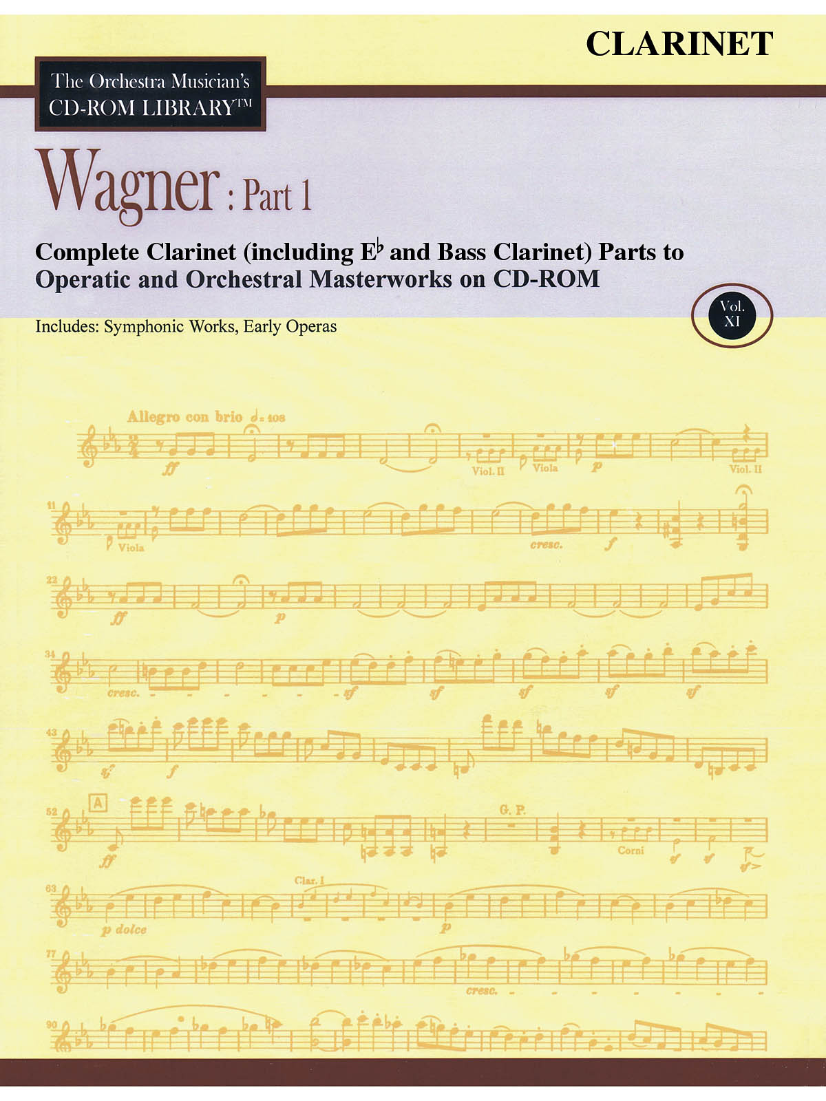 Wagner: Part 1 - Volume 11(The Orchestra Musician's CD-ROM Library - Clarinet)