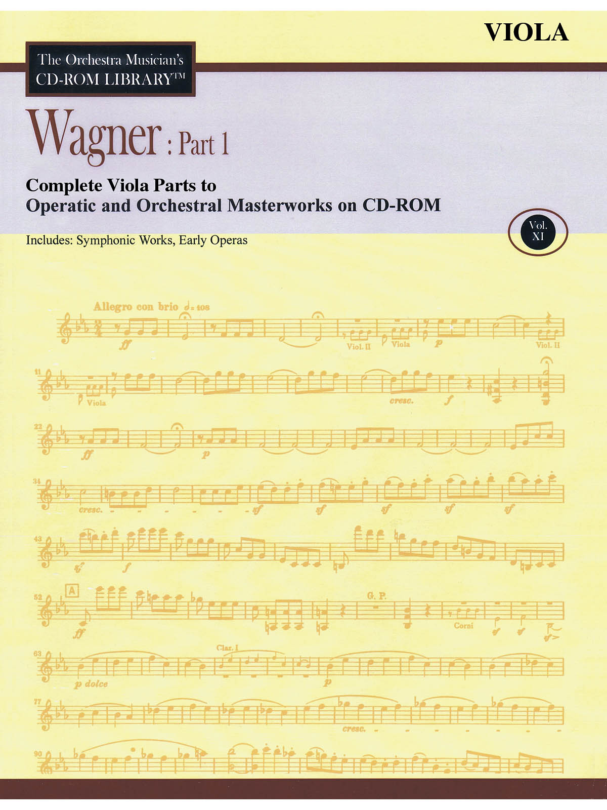 Wagner: Part 1 - Volume 11(The Orchestra Musician's CD-ROM Library - Viola)