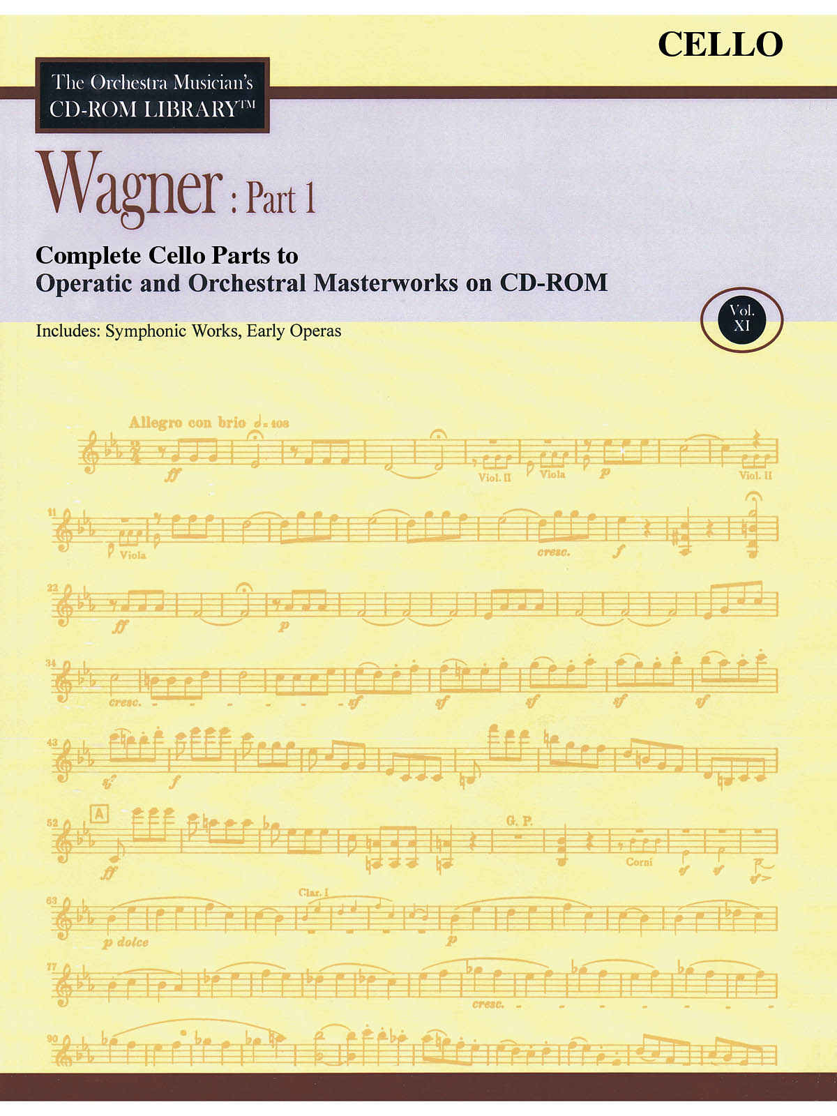 Wagner: Part 1 - Volume 11(The Orchestra Musician's CD-ROM Library - Cello)