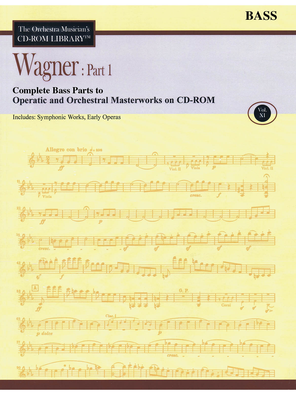 Wagner: Part 1 - Volume 11(The Orchestra Musician's CD-ROM Library - Double Bass)