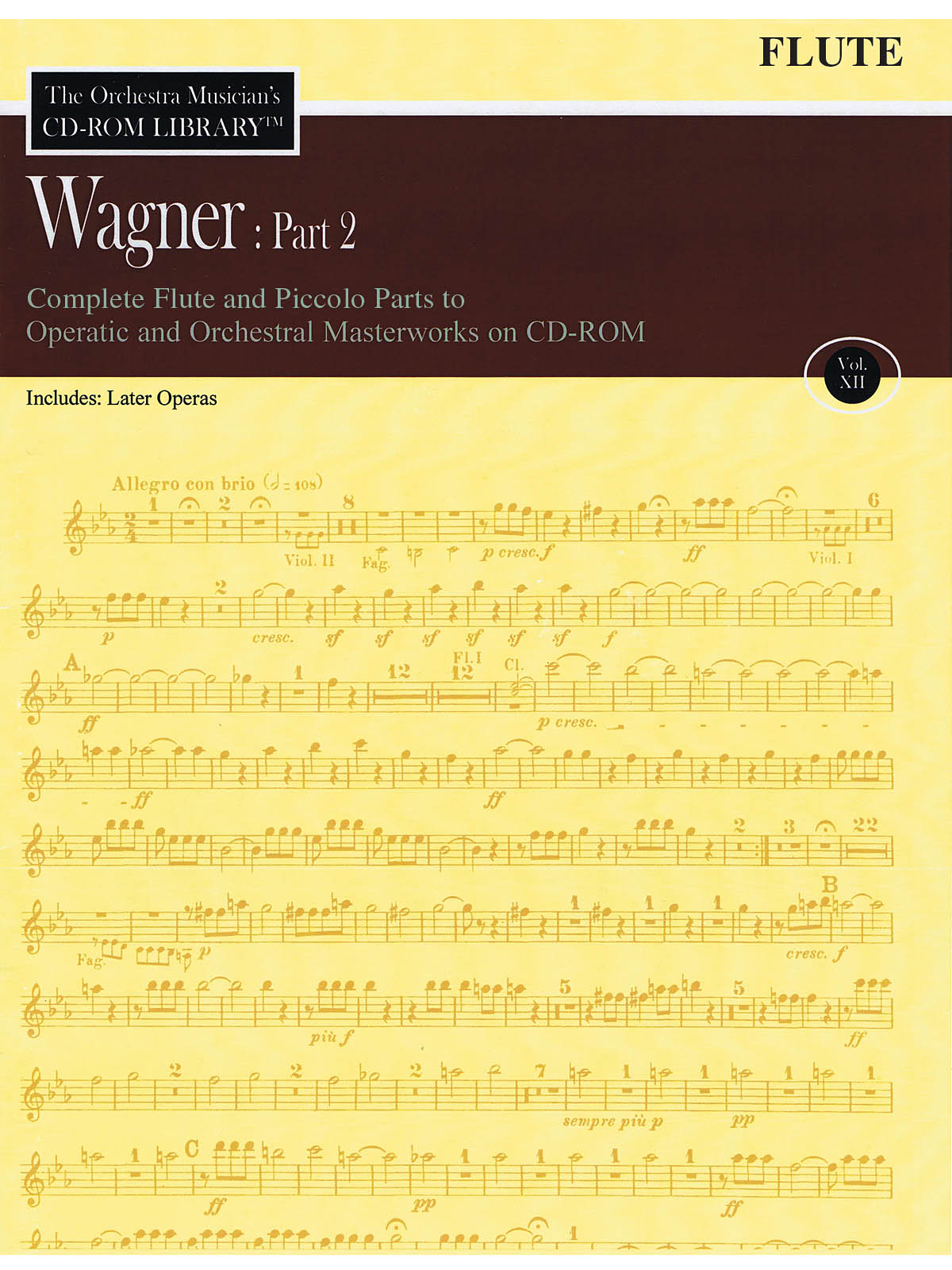 Wagner: Part 2 – Volume 12(The Orchestra Musician’s CD-ROM Library – Flute)