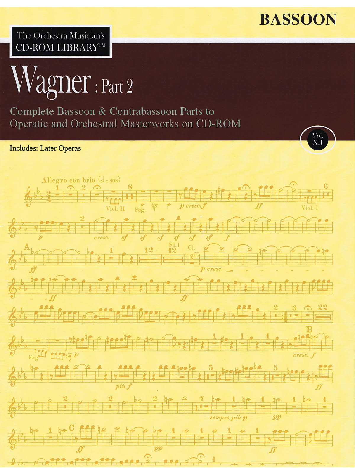 Wagner: Part 2 - Volume 12(The Orchestra Musician's CD-ROM Library - Bassoon)