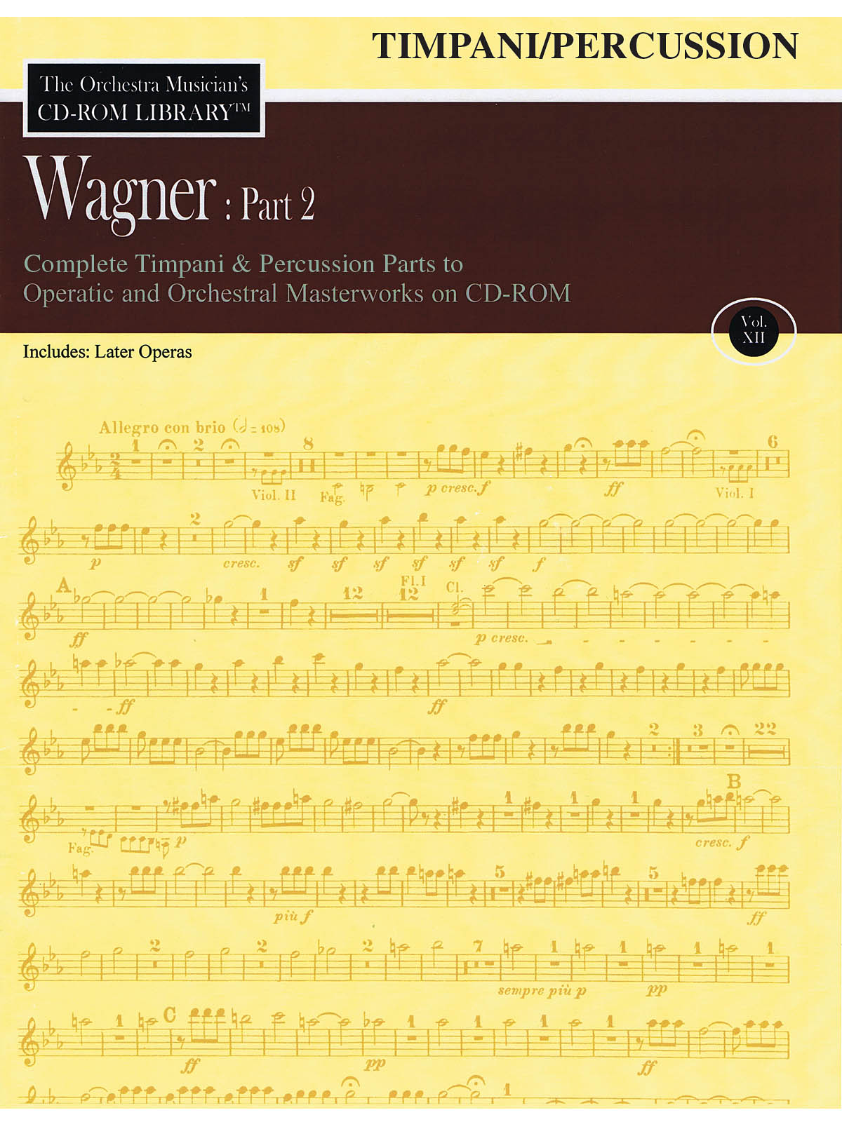 Wagner: Part 2 - Volume 12(The Orchestra Musician's CD-ROM Library - Timpani/Percussion)