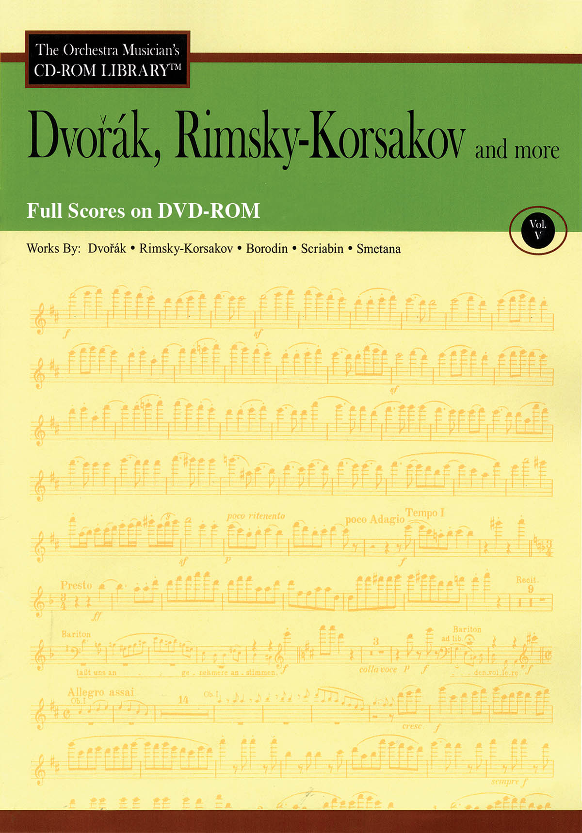 Dvorak, Rimsky-Korsakov and More - Volume 5(The Orchestra Musician's CD-ROM Library - Full Score DVD