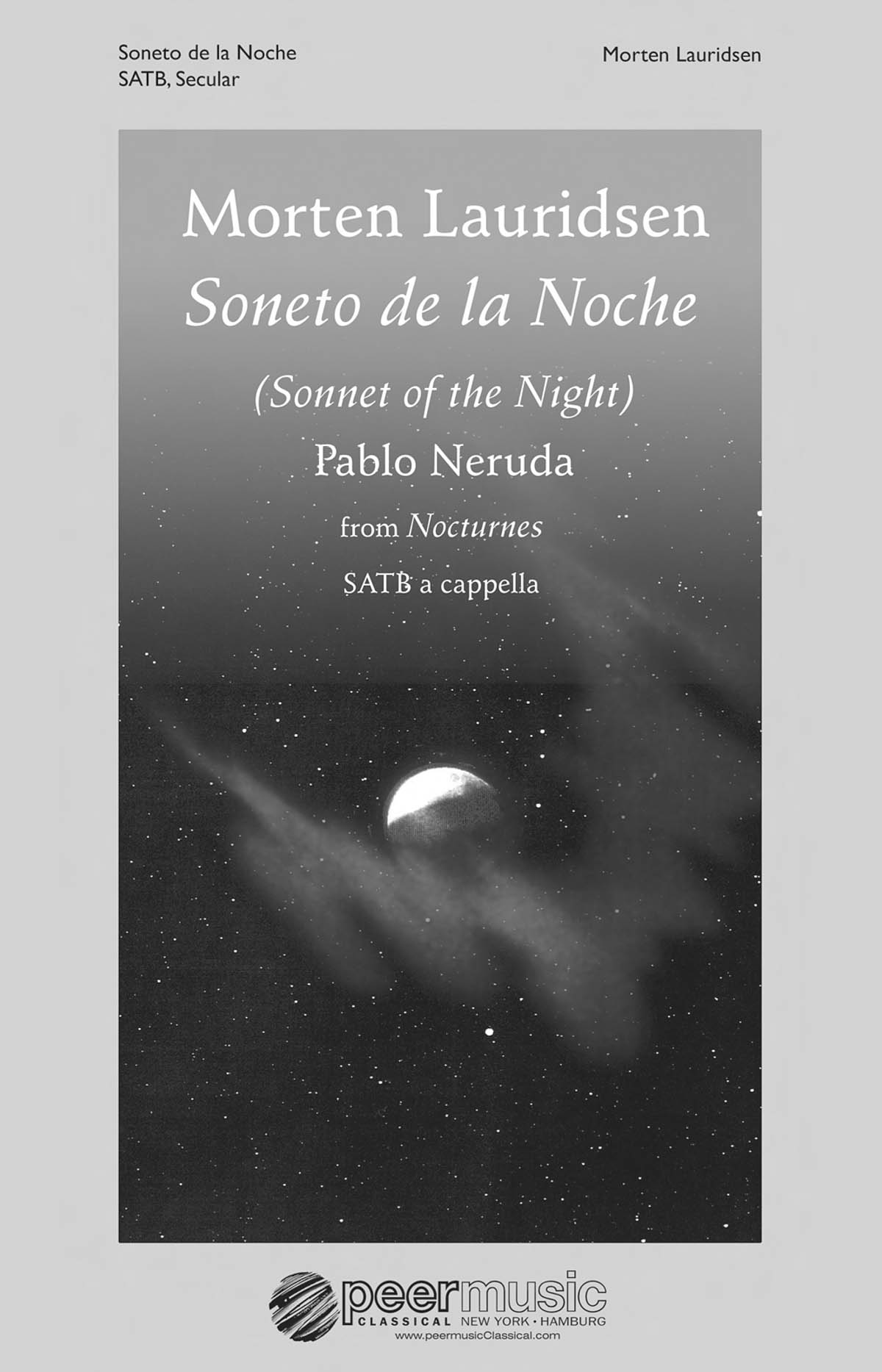 Morton Lauridsen: Soneto De La Noche (Nocturnes)