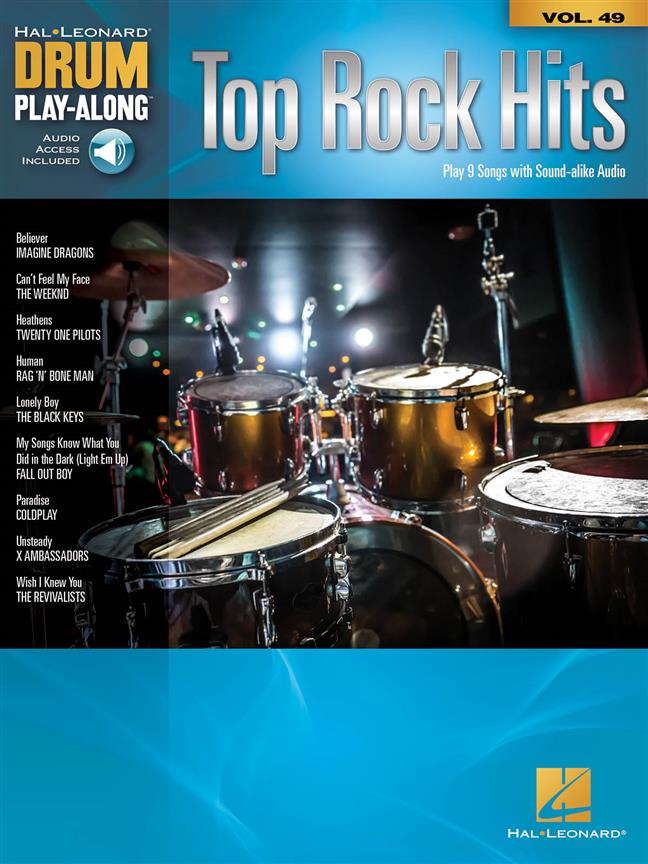 Drum Play-Along Volume 49: Top Rock Hits