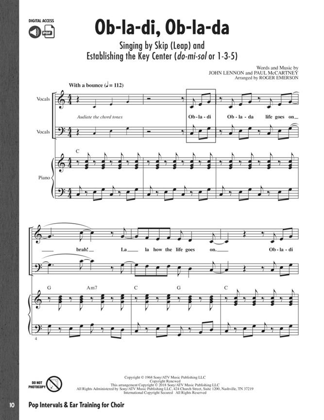 Roger Emerson: Pop Intervals and Ear Training for Choir