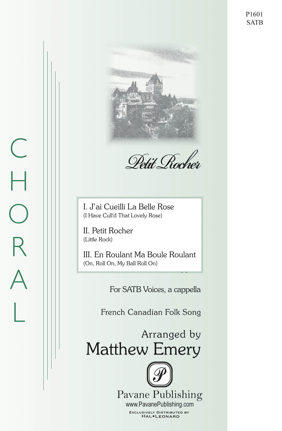 Matthew Emery: Petit Rocher (SATB)