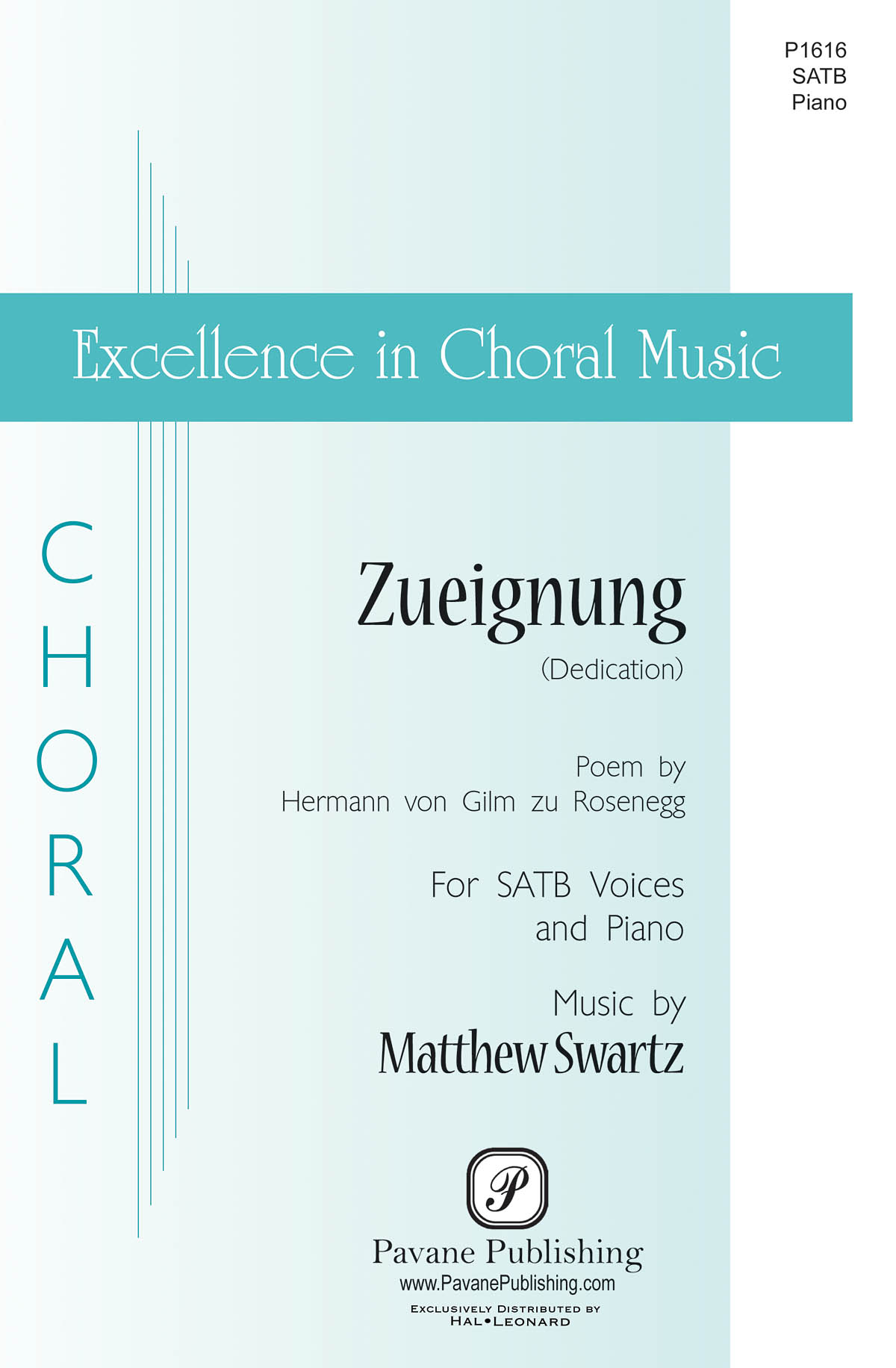 Matthew Swartz: Zueignung (SATB)