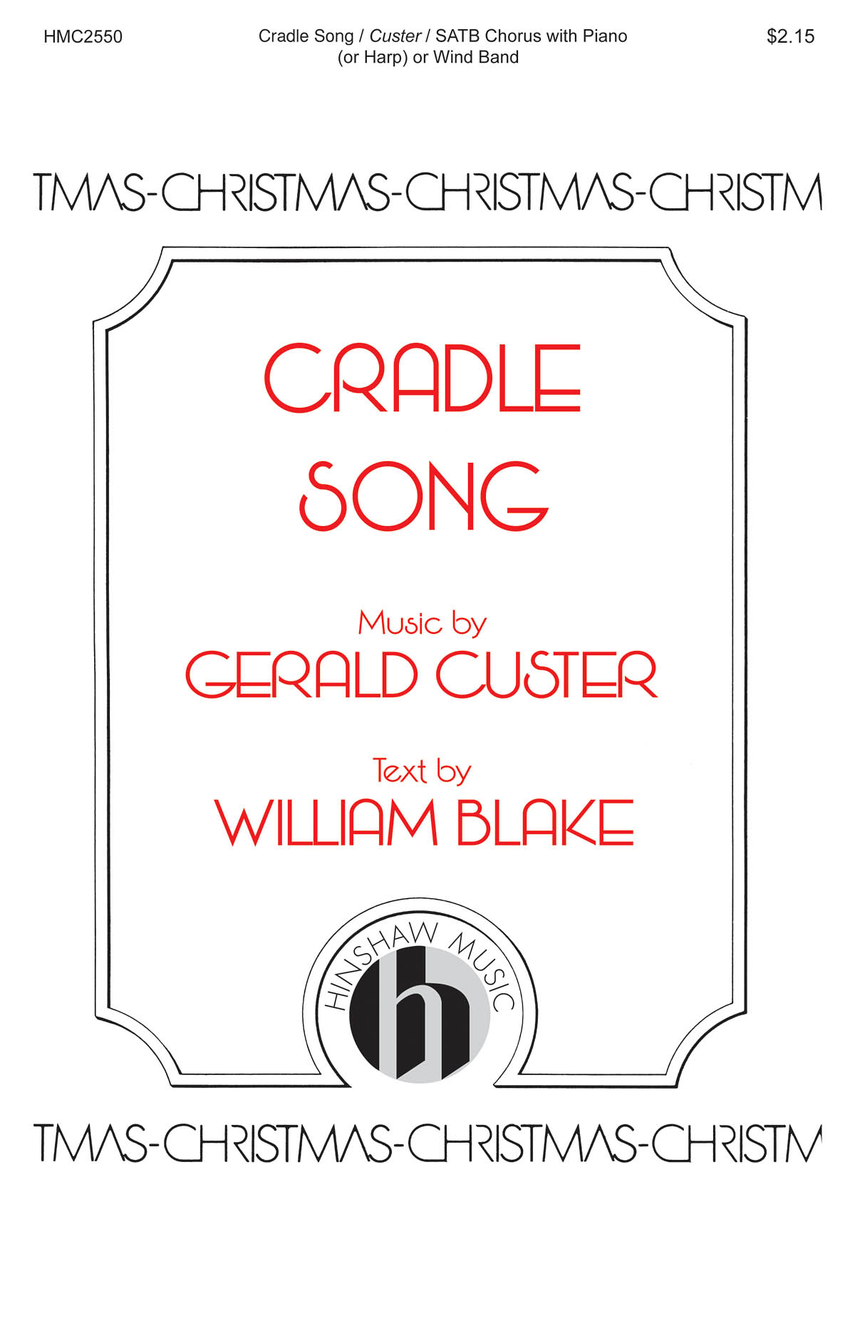 Gerald Custer: Cradle Song (SATB)