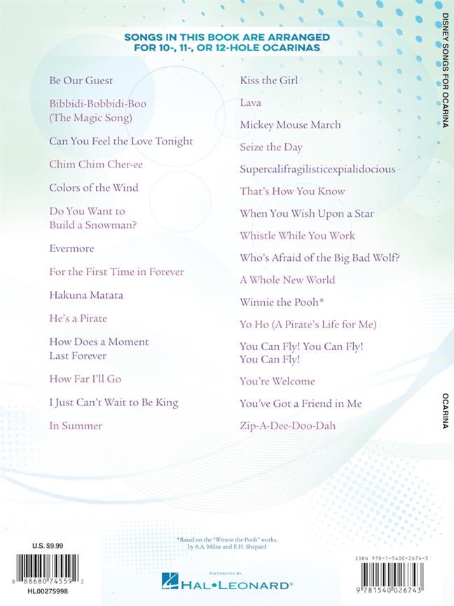 Disney Songs for Ocarina