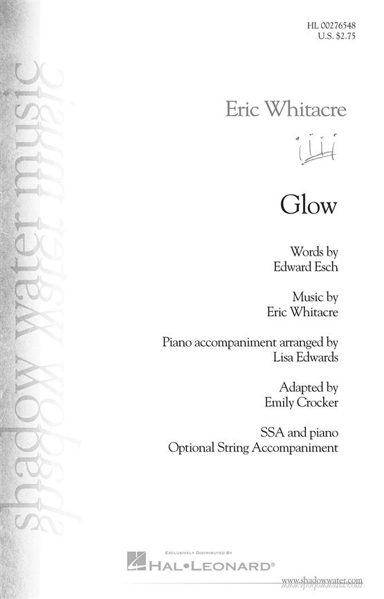 Eric Whitacre: Glow (SSA)