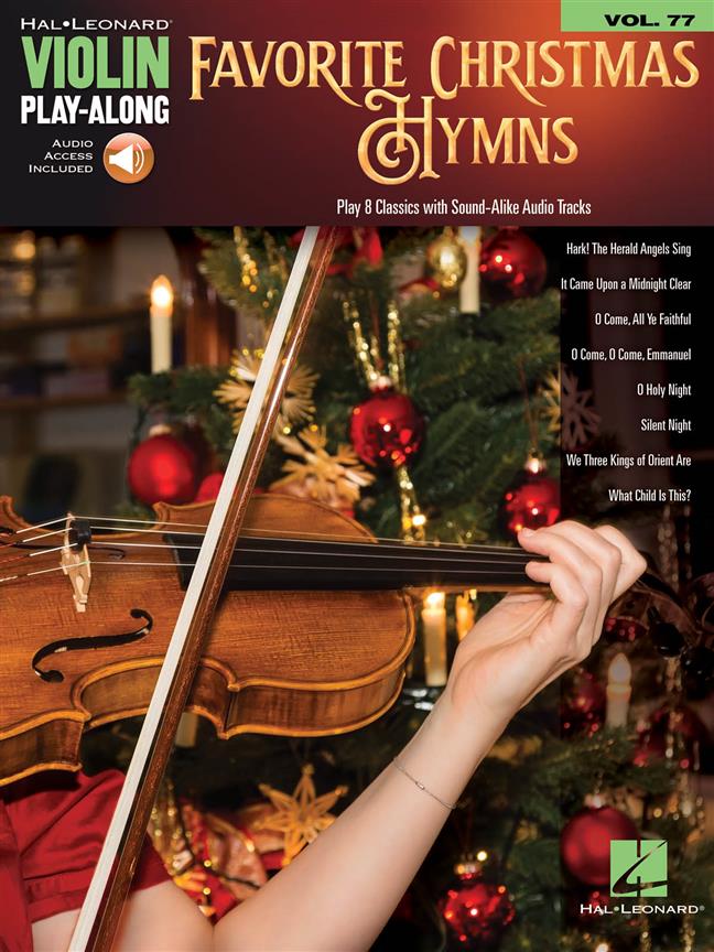 Violin Play-Along Volume 77: Favorite Christmas Hymns