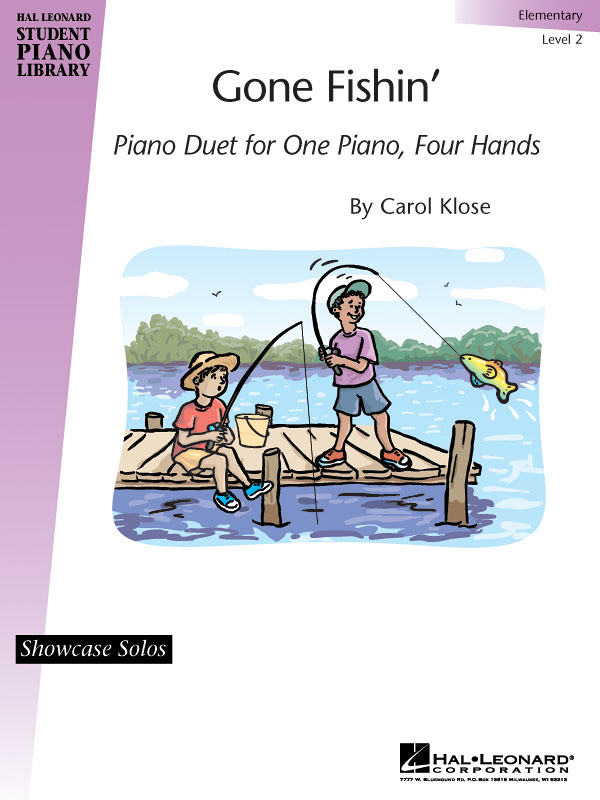 Gone Fishin'(Hal Leonard Student Piano Library Showcase Solo Level 2 Piano Duet fuer One Piano, Four