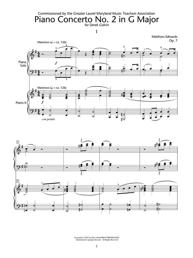Concerto No.2 In G fuer 2 Pianos, 4 Hands
