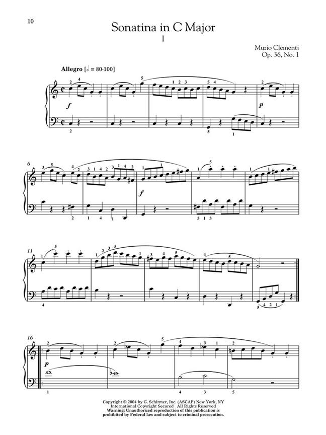Clementi: Sonatinas, Op. 36