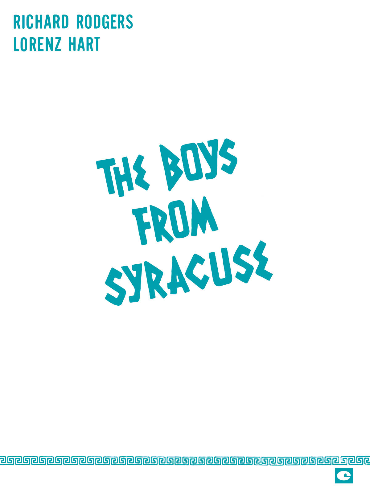 Boys from Syracuse(COMPLETE VOCAL SCORE)