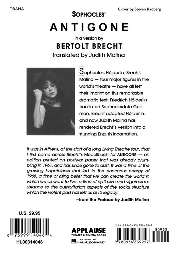 Antigone(In a Version by Bertolt Brecht)