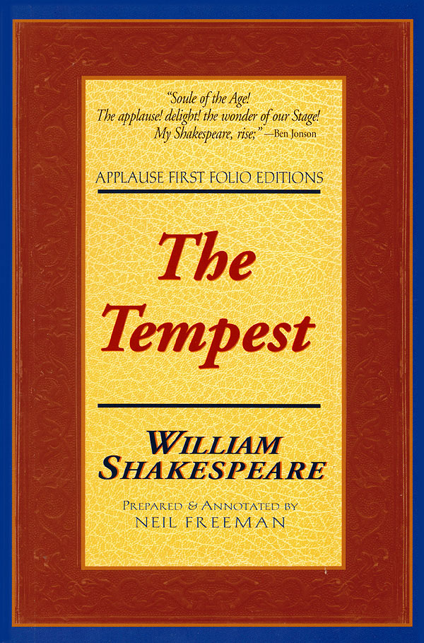 The Tempest(Applause First Folio Editions)