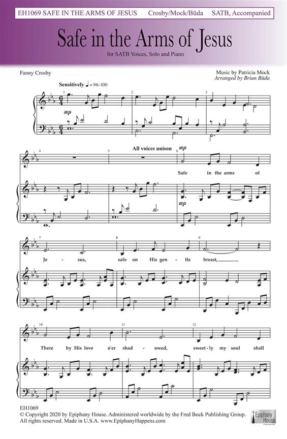 Safe In The Arms (SATB)