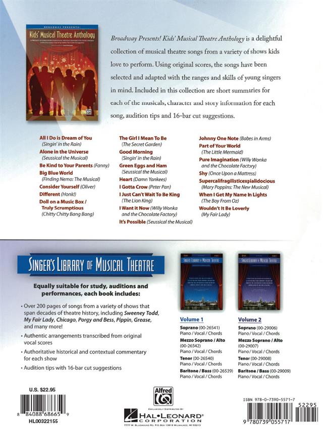 Kids' Musical Theatre Anthology