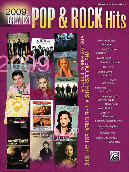 2009 Pop & Rock Sheet Music Play
