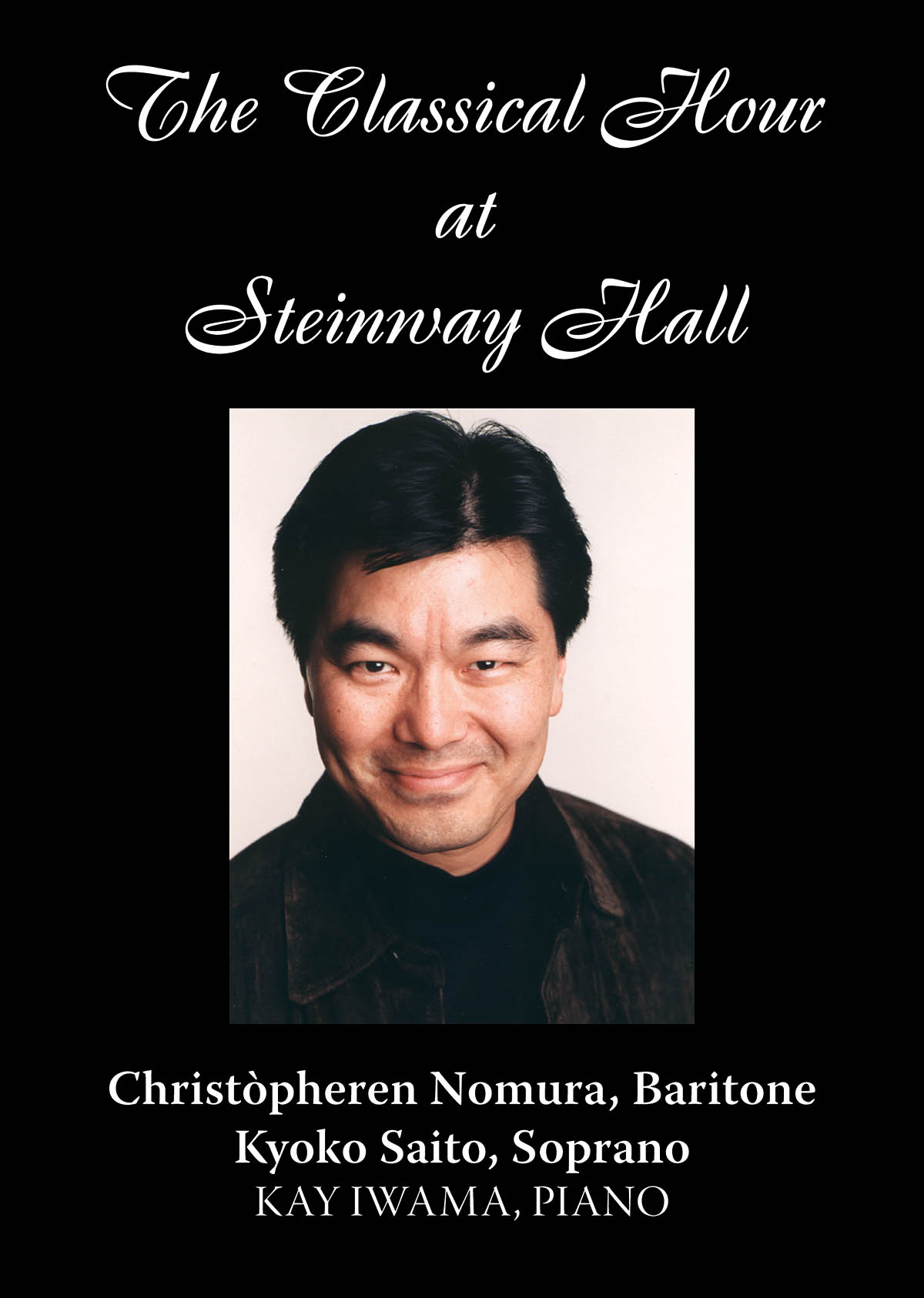 Christòpheren Nomura, Kyoko Saito, and Kay Iwama(The Classical Hour at Steinway Hall)