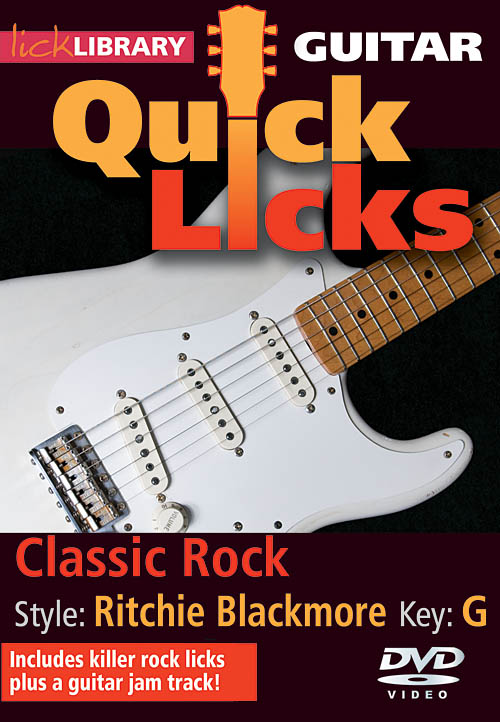 Classic Rock - Quick Licks(Style: Ritchie Blackmore- Key: G)