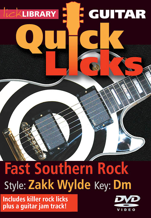 Fast Southern Rock - Quick Licks(Style: Zakk Wylde- Key: Dm)