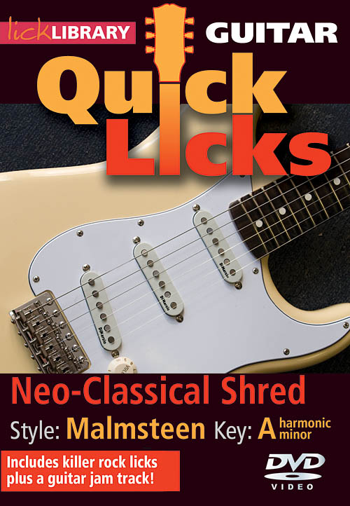 Neo-Classical Shred - Quick Licks(Style: Yngwie Malmsteen- Key: A)