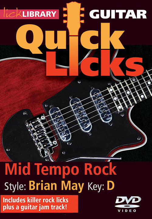 Mid Tempo Rock - Quick Licks(Style: Brian May- Key: D)