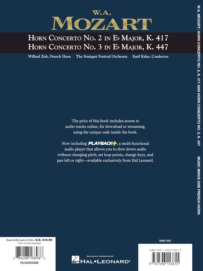 Horn Concerto No.2,KV417,Horn Concerto No. 3,KV447