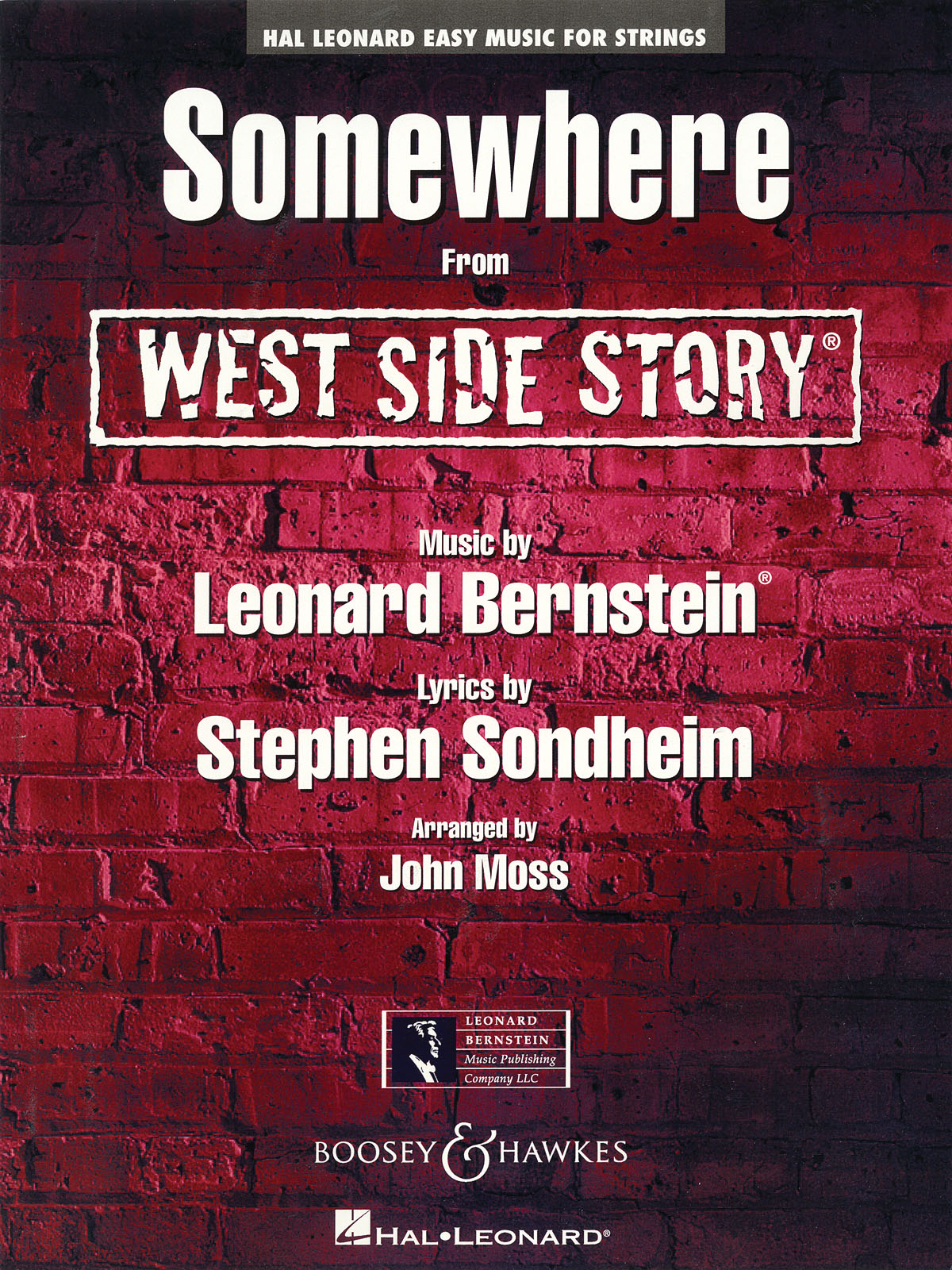 Bernstein: Somewhere From West Side Story (Partituur)