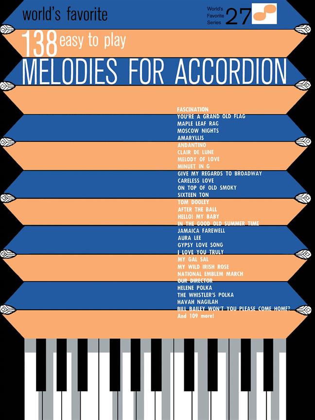 138 Easy to Play Melodies For Accordion
