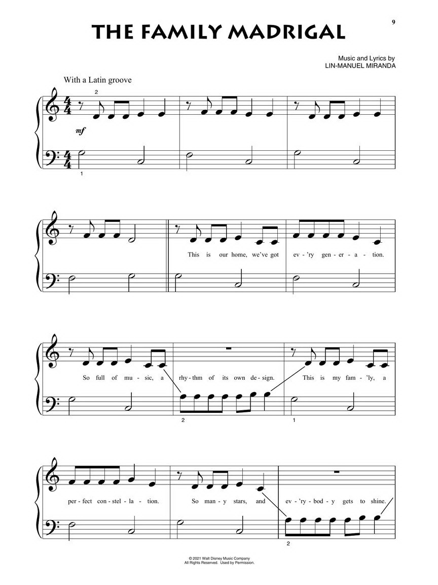 Encanto (Eenvoudige Piano Solo Songbook) - Afbeelding 3