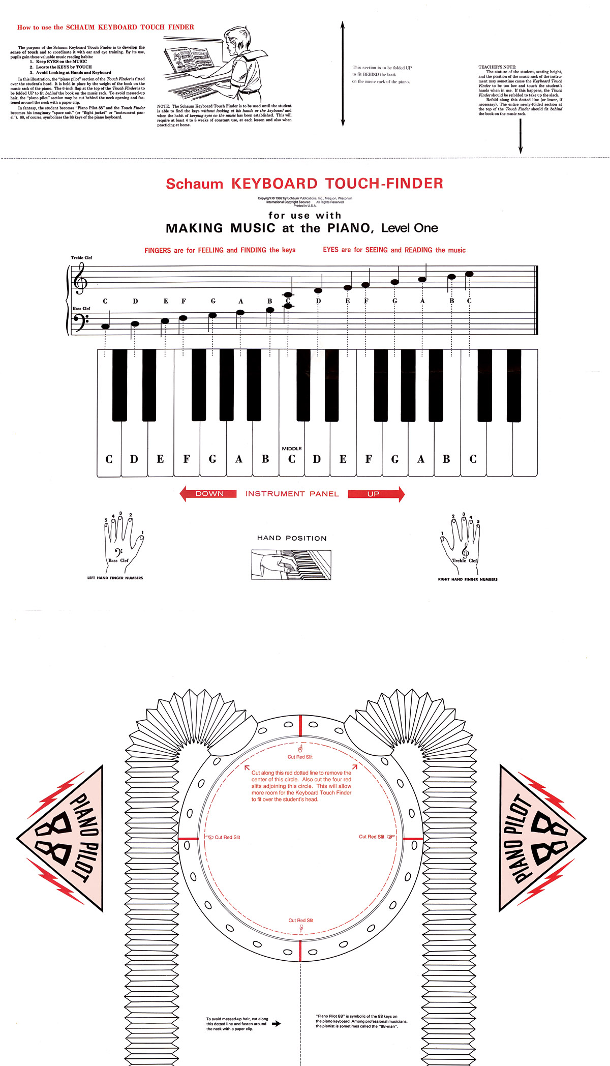 Keyboard Touch Finder W/directions