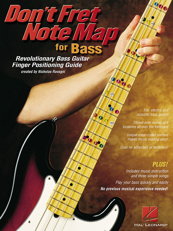 Don't Fret Note MapTM for Bass(Revolutionary Bass Guitar Finger Positioning Guide)