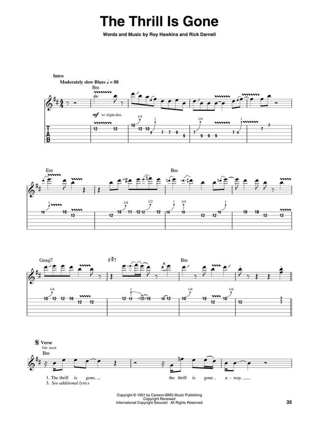 Hal Leonard Guitar Method: Blues Guitar Songs